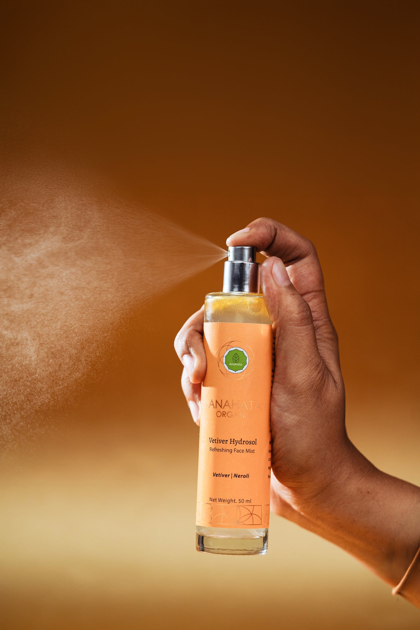 VETIVER HYDROSOL Refreshing Face Mist - Anahata Organic