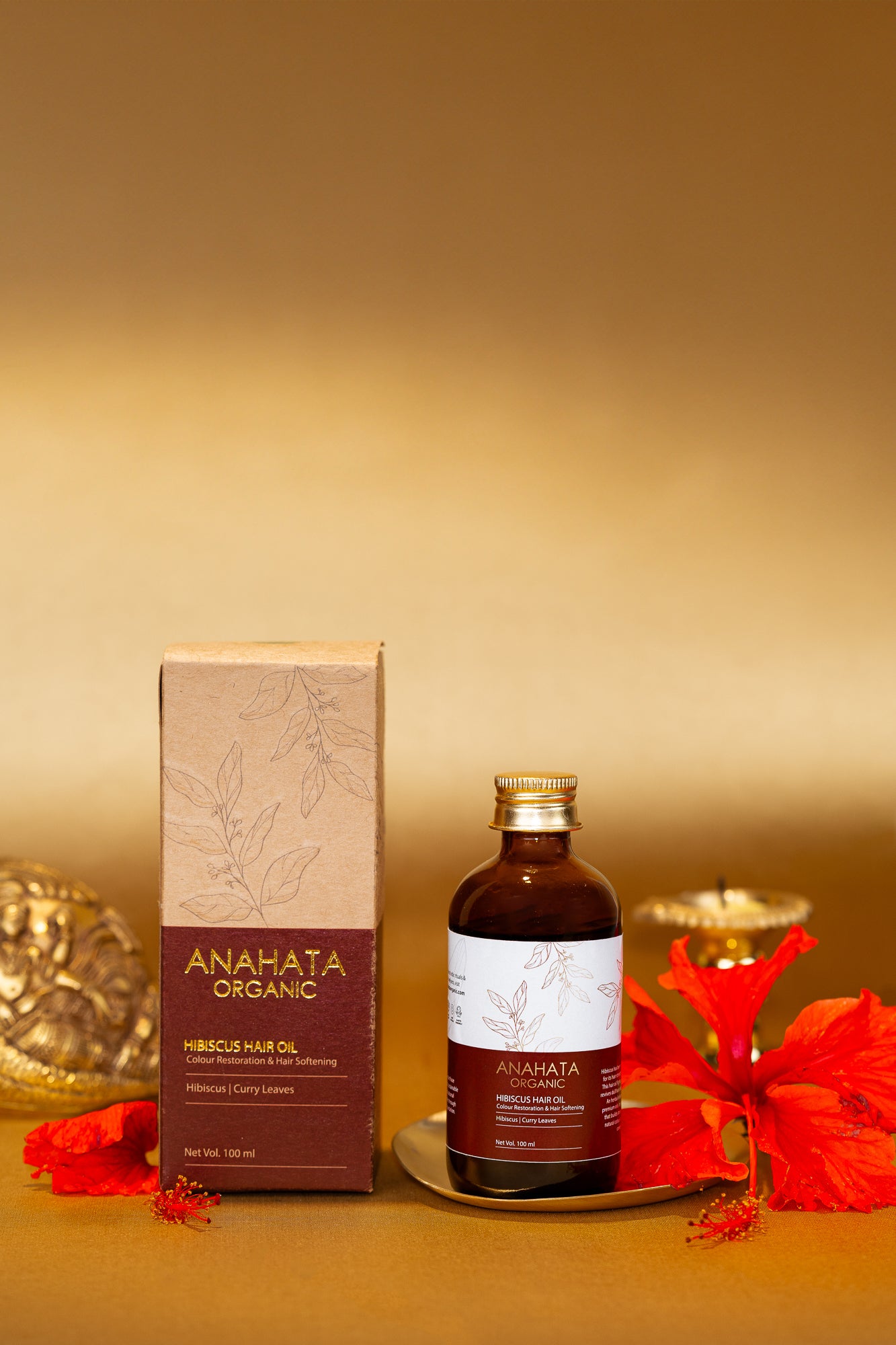 HIBISCUS HAIR OIL Colour Restoration & Hair Softening 100ml