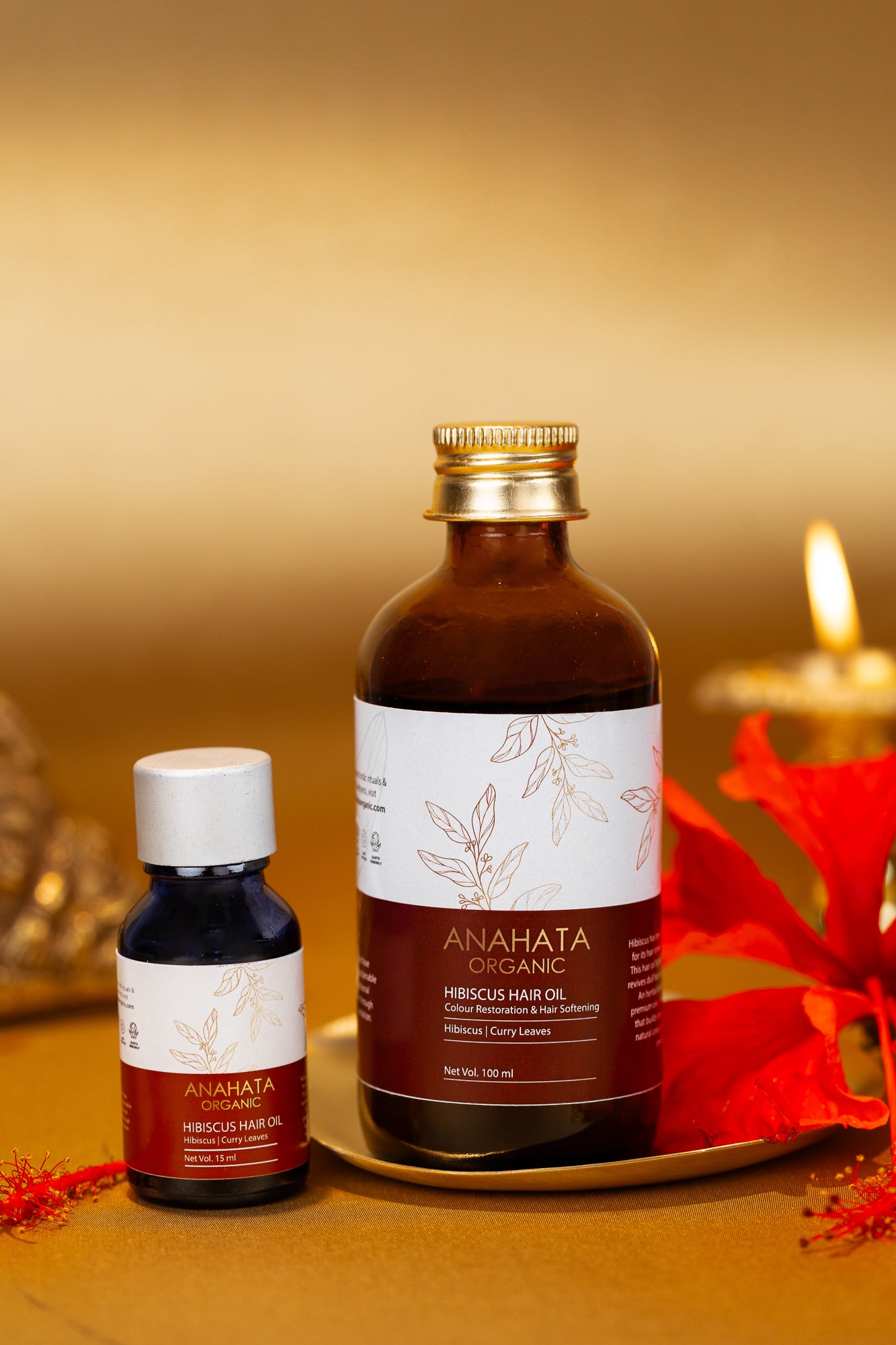 HIBISCUS HAIR OIL Colour Restoration & Hair Softening 15ml