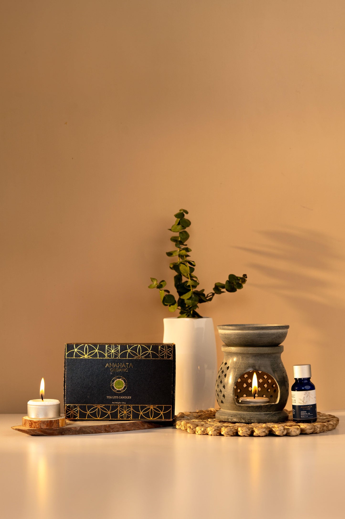Tealight and Diffuser Combo - Anahata Organic