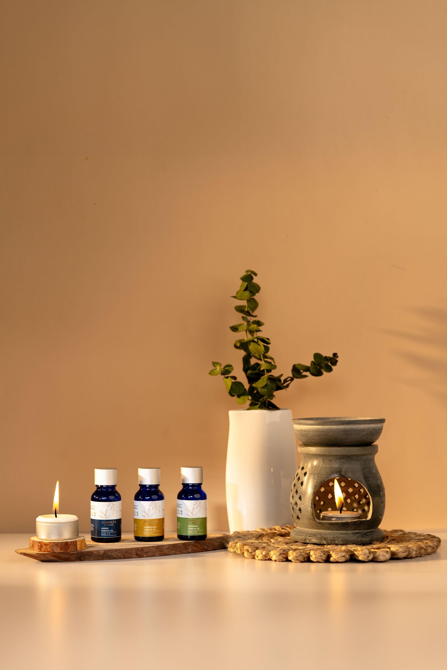 Tealight and Diffuser Combo - Anahata Organic