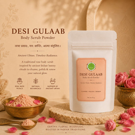 Desi Gulaab Body Scrub Powder